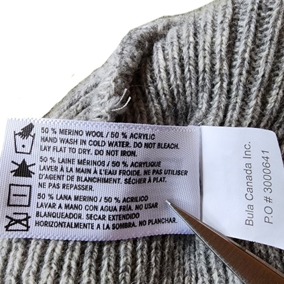 Bula Grey Rib Knit Beanie - Picture 8 of 10